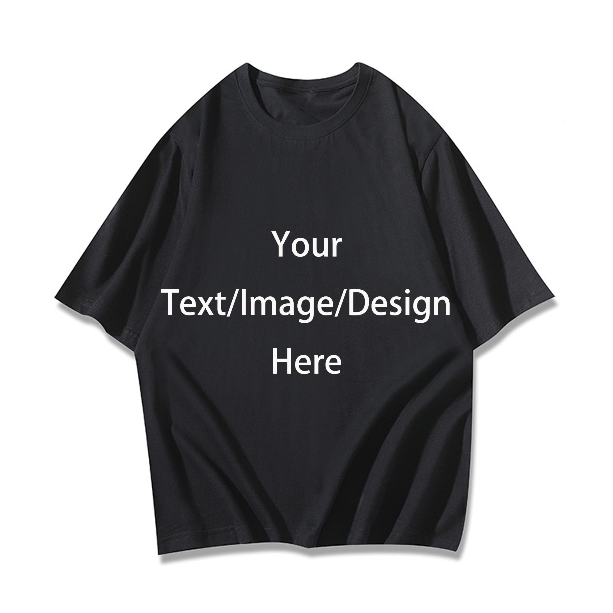 Handimake Custom Shirt for Men, Add Your Own Text Image Design Custom Personalized Adult T-Shirt Tee,Customized Tshirts Design Your Own